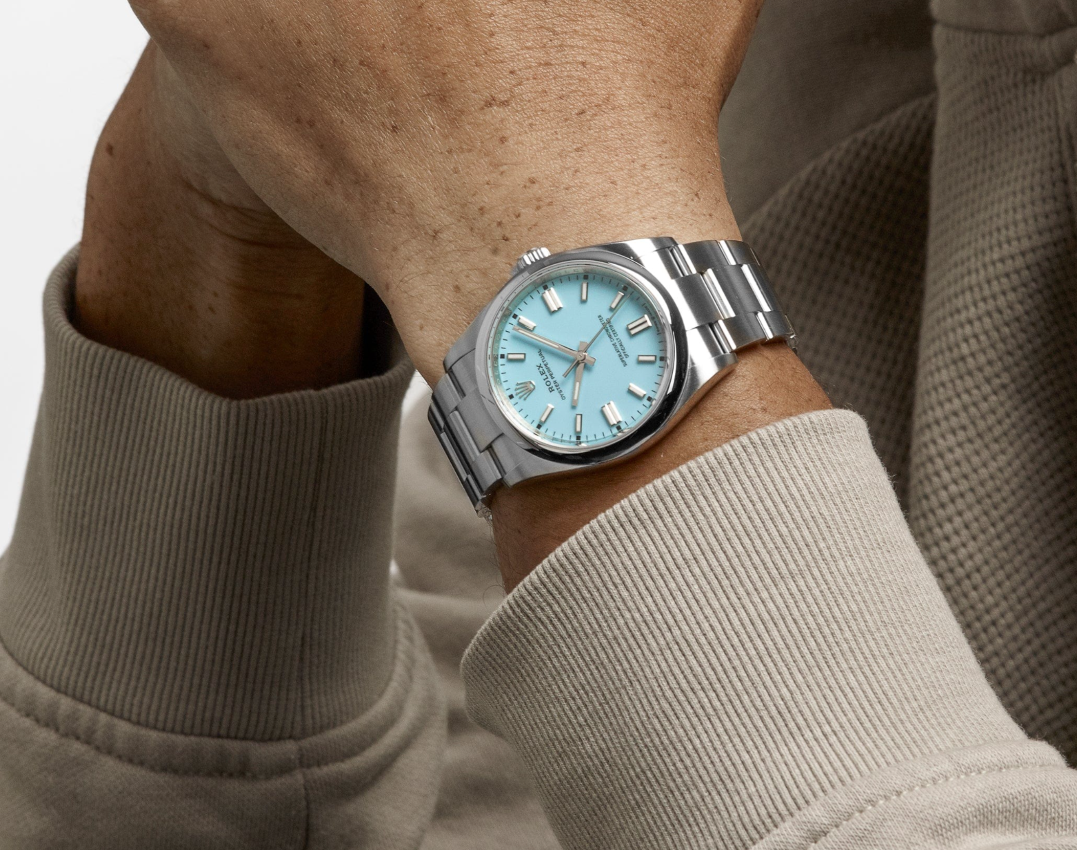 Oyster perpetual turquoise dial 41mm