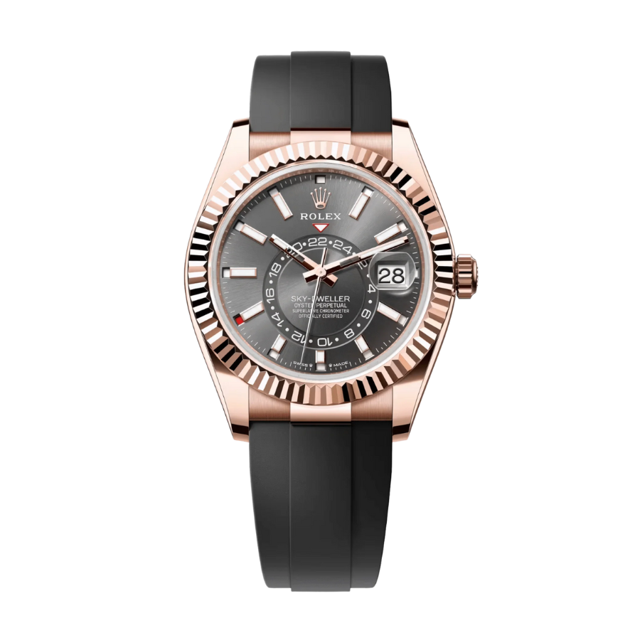 Sky-dweller rose gold slate dial 42mm