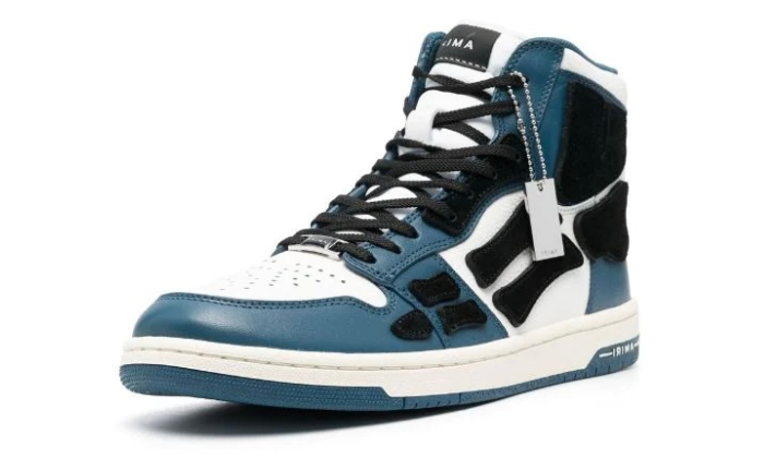 Skel teal black high