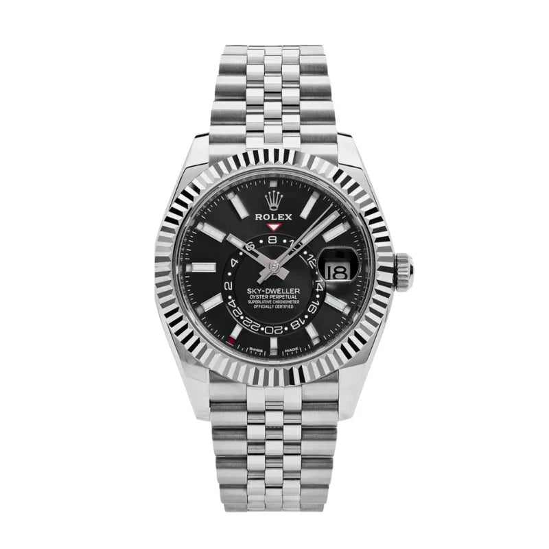 Sky-dweller black dial jubilee 42mm